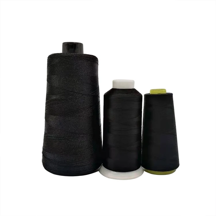 300D 3Ply Dyed Steam Threads High Tenacity Bobbin Filament 900D Polyester twisted sewing Thread for clothes embroidery thread