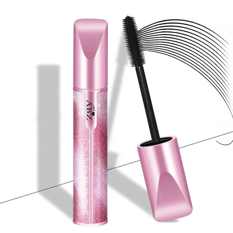 ABZ custom thick curling mascara 4D silk fiber waterproof no smudge private label mascara with custom logo