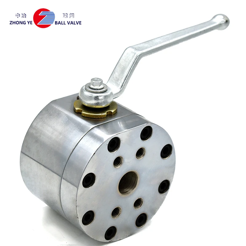 Good quality factory directly  KHSAE-210-32 ball valve 3 4  high pressure with fixed flange  for hydraulic system