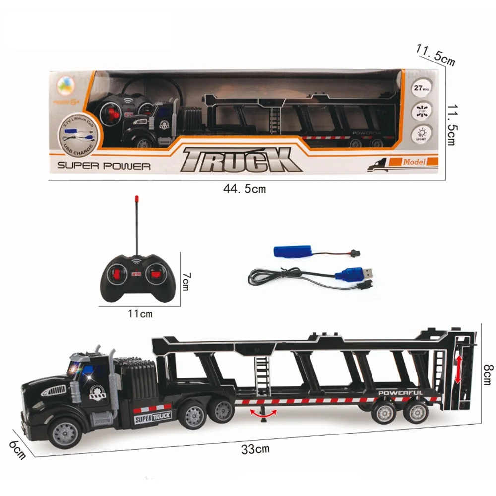 Toy Rc Tow Trucks Remote Control Toy Truck Trailer Rc Semi Trailer Truck Toys