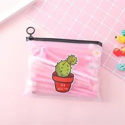 Back To School канцелярские милые ручка для мальчиков и девочек 20 шт Kawaii файл Карманный упаковка мультфильм набор гелевых