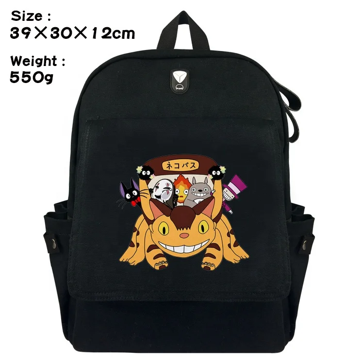 11 Styles My Neighbor Totoro Anime Cartoon Canvas Backpack Students Bag Japanese Anime Bags for Kids
