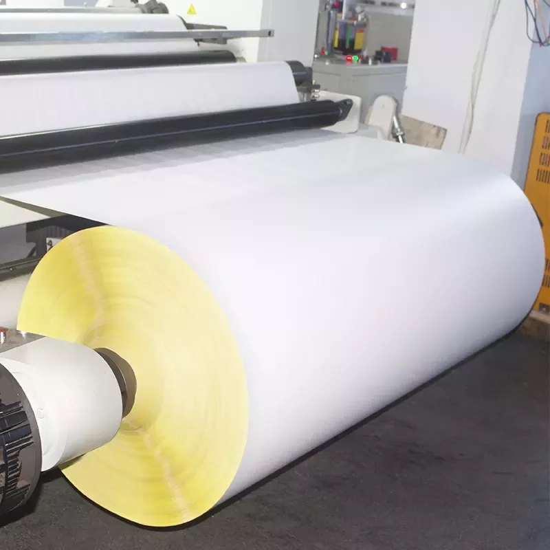 Eco 80gsm paper semi glossy roll thermal transfer jumbo label