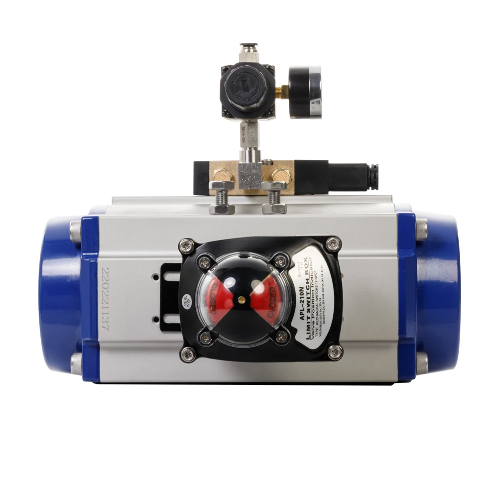 PN20 Cast Iron EPDM Flange Pneumatic butterfly Valve with Double Acting(4~20mA Electro Pneumatic Positioner Optional)