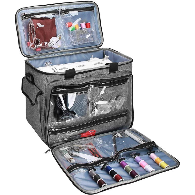 Universal Sewing machine Carrying Case Tote Bag for Most Standard Size Sewing Machine Brother
