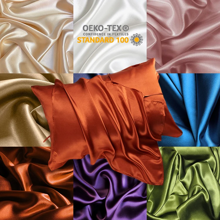 china 16mm wholesale material 100% pure natural mulberry silk satin charmeuse fabric for woman dresses