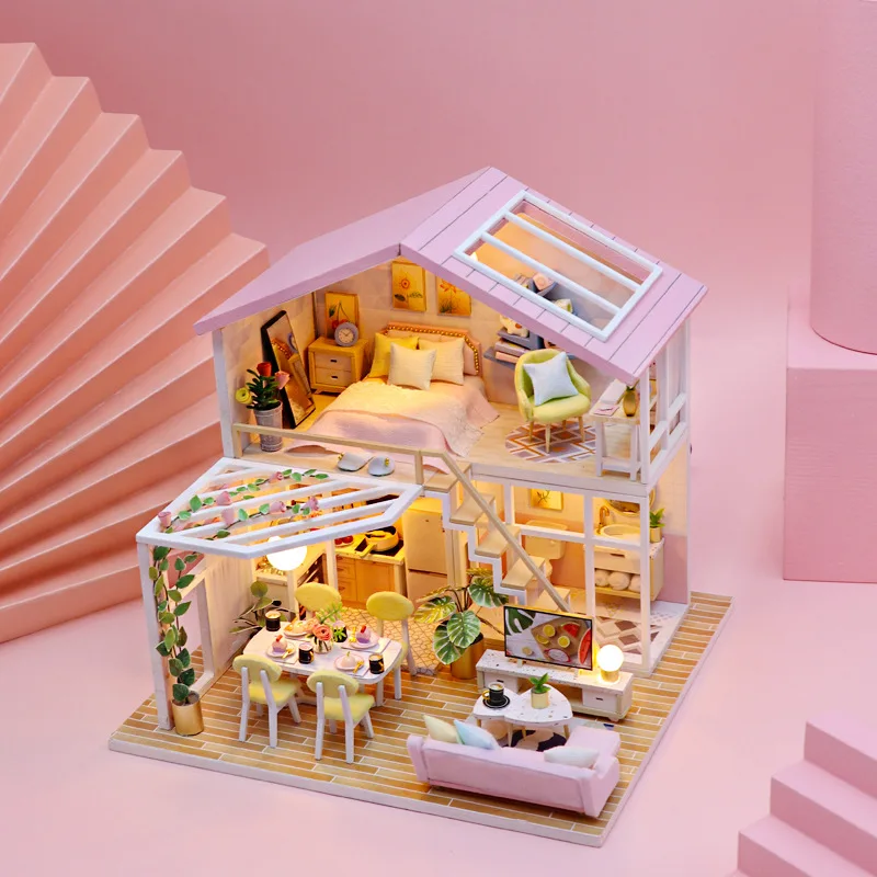 Personal Customize Halloween Handmade House Toy For Teenager With Musical Box