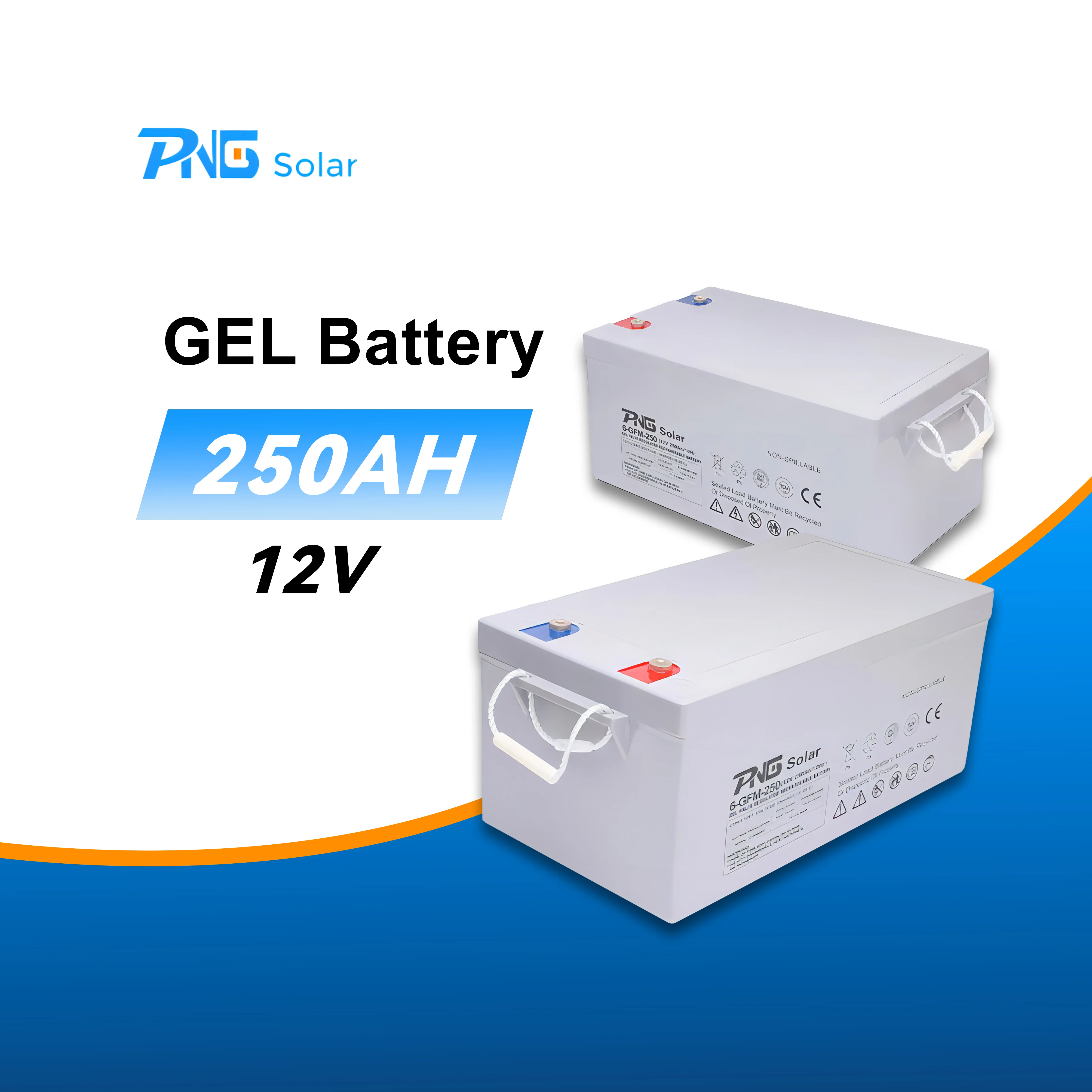 OEM PNG GEL Battery 12V 24V 75Ah Solar Energy Battery for Solar Energy System with High Efficiency