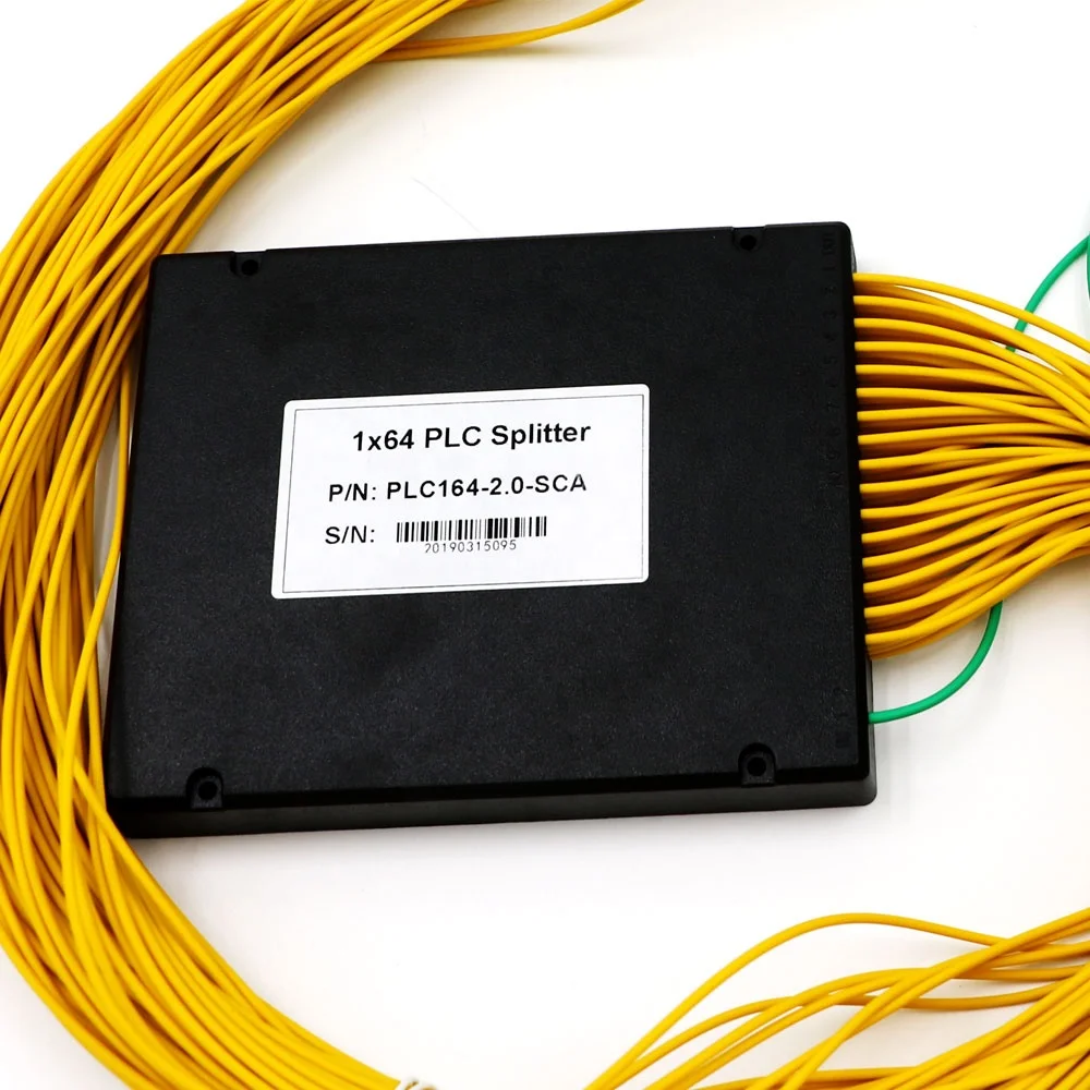 Одномодовый 1x64 SC/APC Волоконно-оптический PLC-сплиттер с длиной волны 1310 1500 Нм в