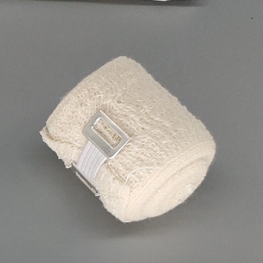 75G/M2 Natural White 5cm-15cm X 4.5m Stretched Length Non Sterile Medical Dressing Cotton Elastic Crepe Bandage