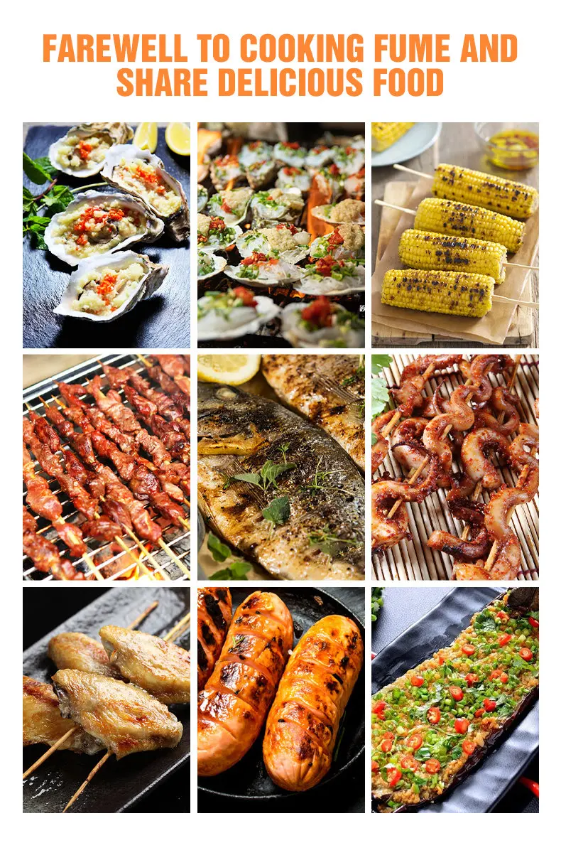 6-Burner Stainless Steel Gas BBQ Grill with LPG  Cover for Household and Hotel Outdoor Barbecues electric stove without gas