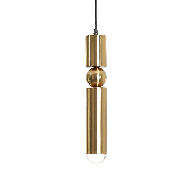 Scandinavian creative bullet head cafe chandelier modern minimalist restaurant bedroom bedside acrylic small pendant lamp