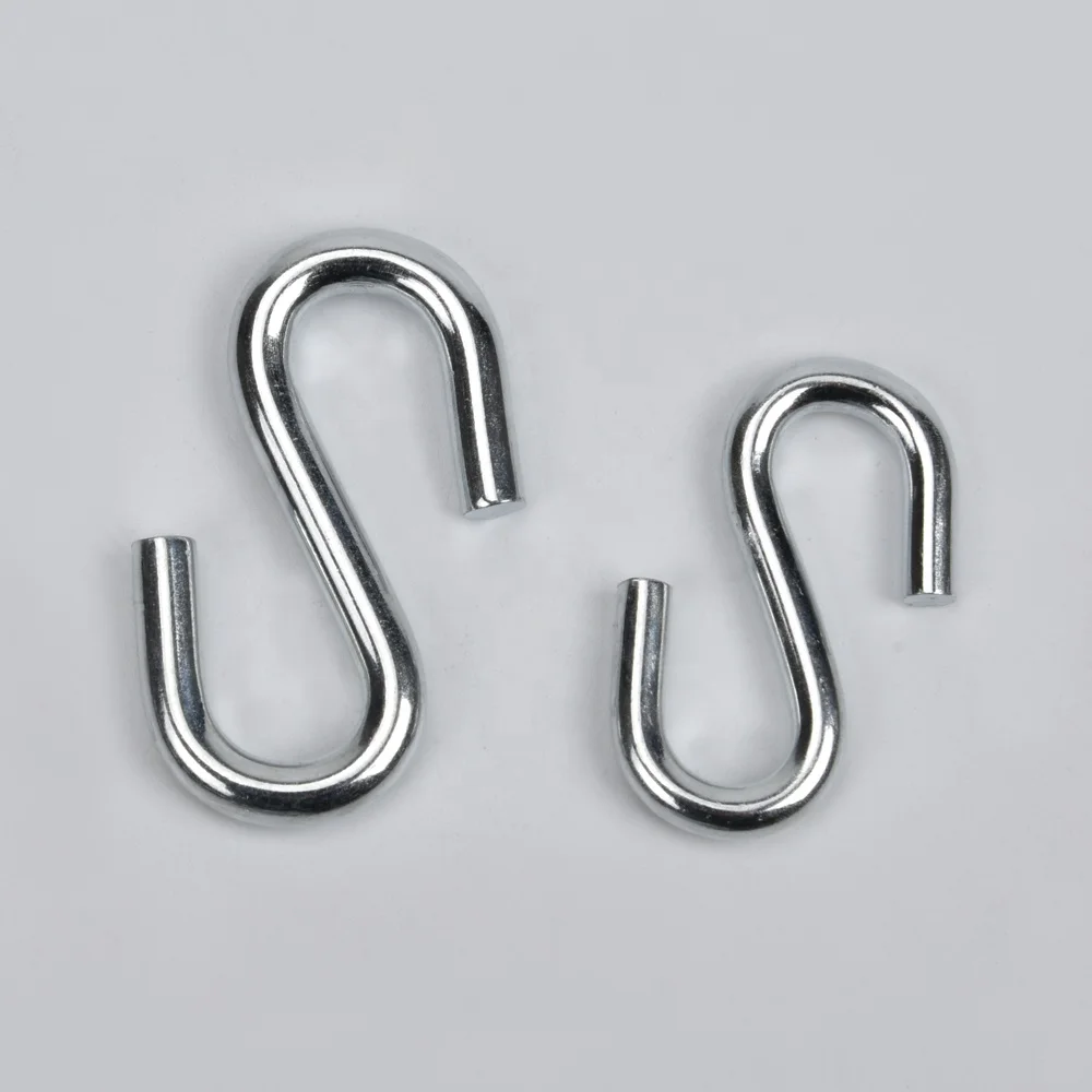 SH875  8mm zinc plated carbon steel S wire hook