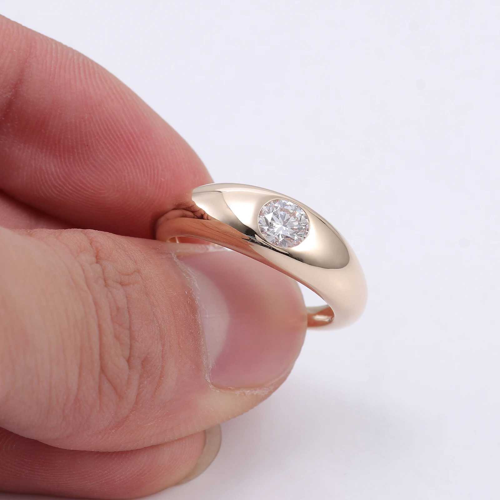 Men Ring Comfort Fit D Color VS Lab Grown Diamond IGI Certificated Engagement Rings 10/14/18 Looking at K Gold Customised