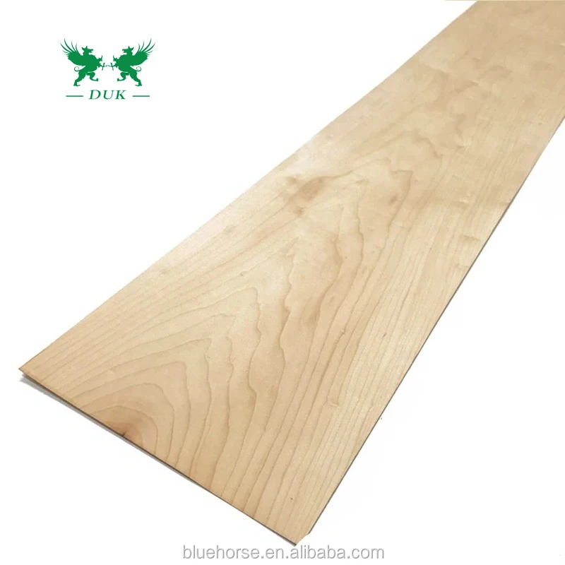 Wholesale  Maple Veneer Natural Timber Veneer Maple Wood Veneer For Skateboard