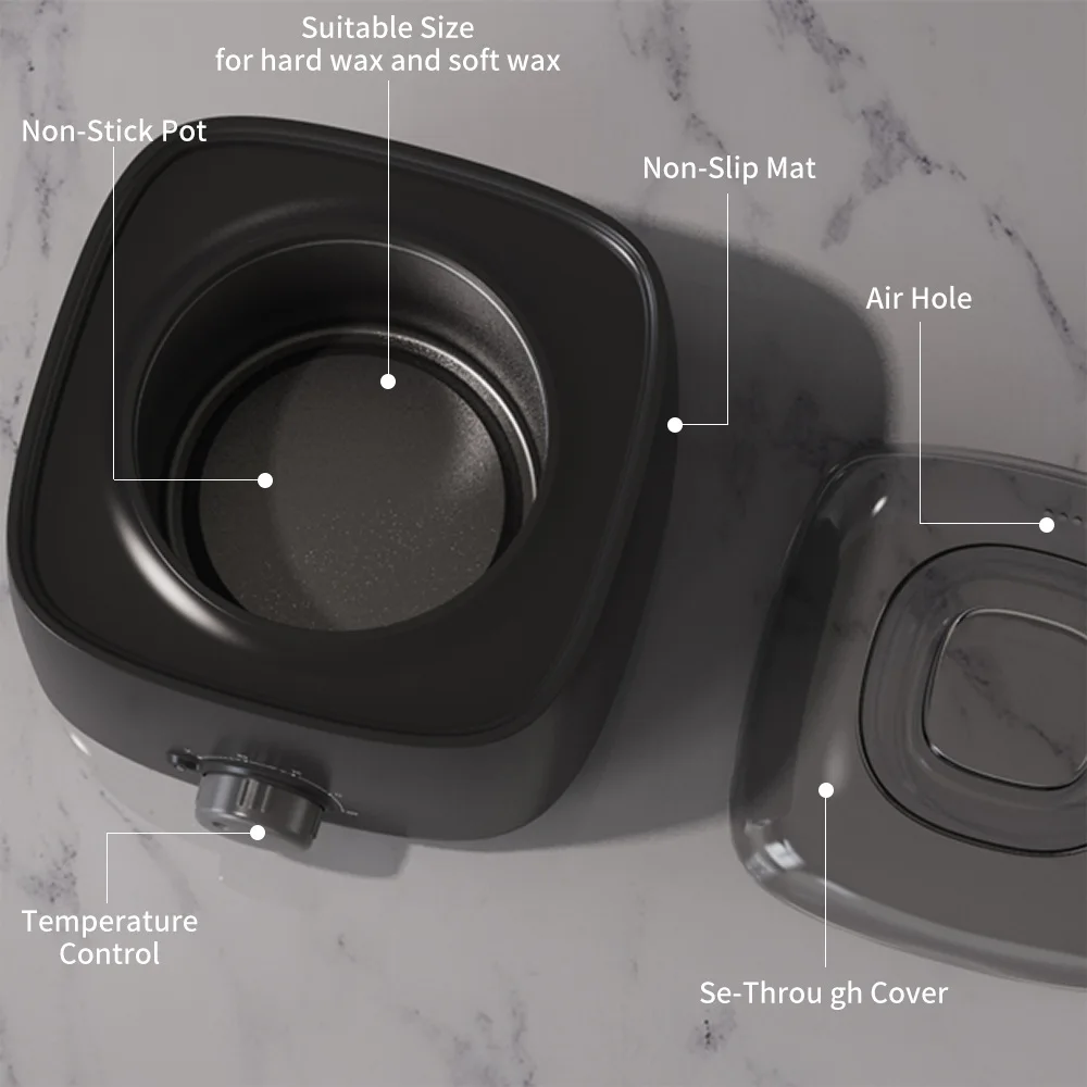 400cc Wax Warmer Kit Electric Facial Body Depilatory Wax Heater For Armpit Bikini Hair Removal Paraffin