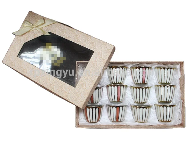 70cc ceramic silver color Arab Cawa cup