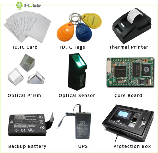 Biometric Fingerprint RFID Card Battery Optical Sensor Board Time Attendance Accessory and Access Control Accessories