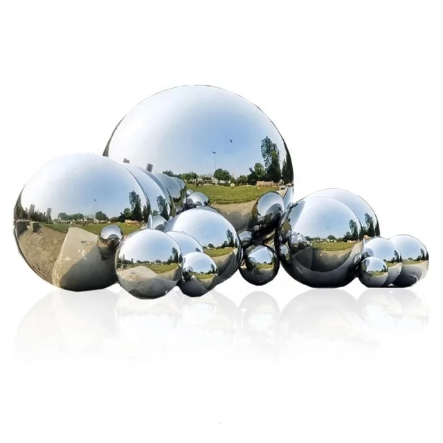 100mm diameter garden decoration Stainless Steel Hollow ball