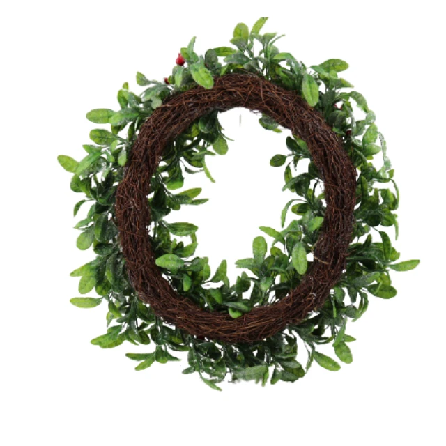 Wreath Supplies Wholesale  Red Berry Artificial Wreaths Front Door All Season Christmas Wreath For Indoor