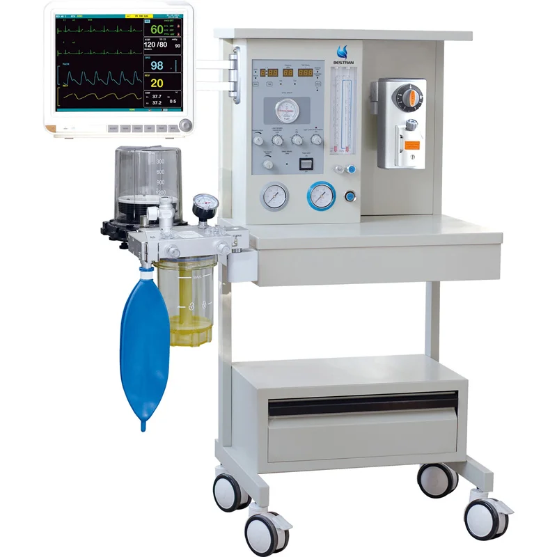 BT-2000J1A Bestran LED Screen Built-in Ventilator One Vaporizer Medical Anesthesia Machine Veterinary