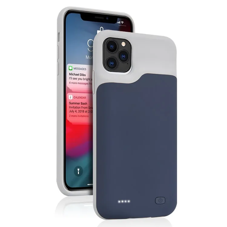  Мягкий чехол из ТПУ с резервным аккумулятором для iphone 12 Pro