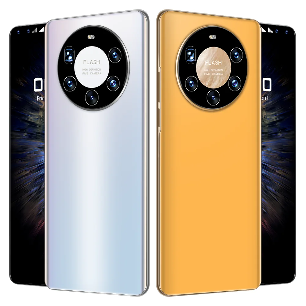 
2021 New Design Mobile Phones 5G Mate 40 Pro+ 7.3 Inch Fingerprint Face ID 6000mAh Battery Mobile Phone Smart Phone 