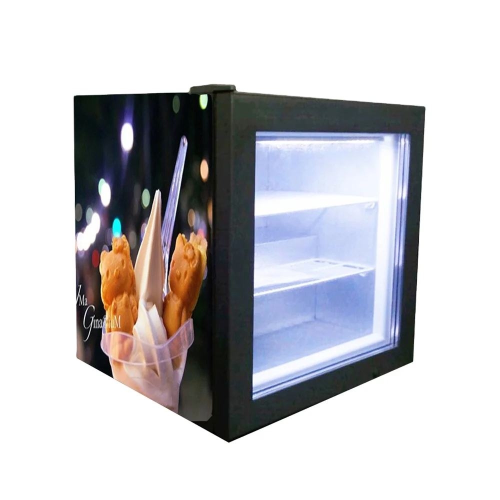 Counter Top Mini Ice Cream Display Freezer/gelato Display Cabinet Freezer