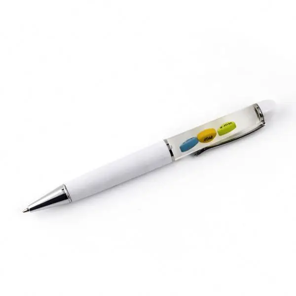 Medical pen light with liquid floating pen for promotional gifts for doctor