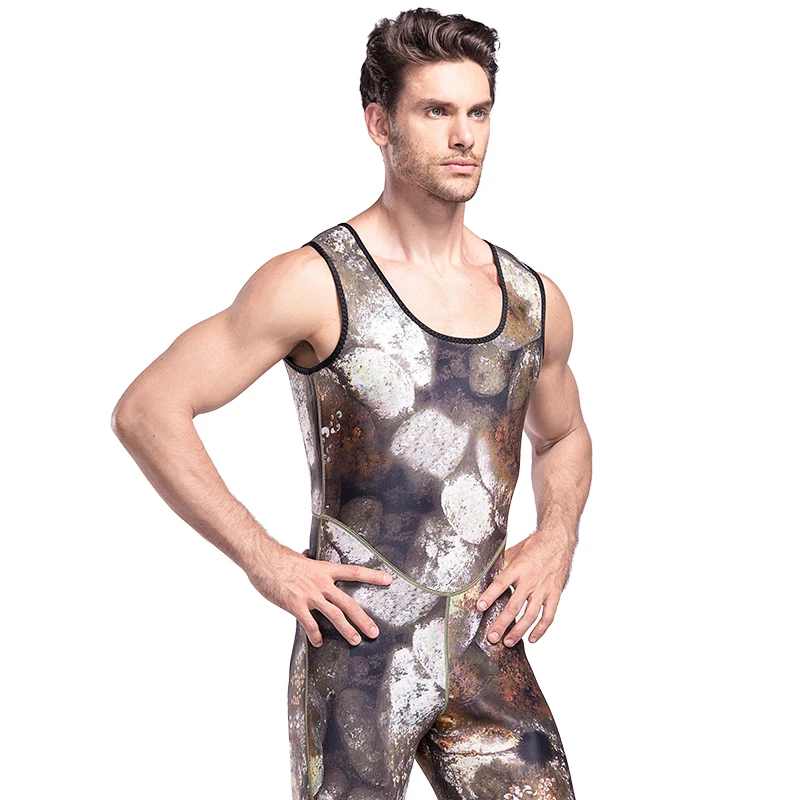 Мужской гидрокостюм 3 мм, камуфляжные гидрокостюмы для дайвинга, подводного плавания, охоты, полный костюм