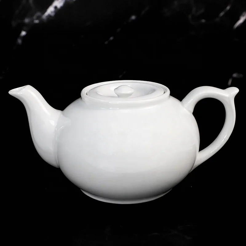 White Porcelain Teapot Chinese Style Teapot with Bee Style Spout Filter To Brew Loose Leaf Tea Ceramic Brewer Pot 700ml & 1100ml