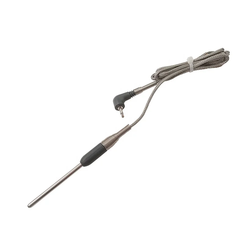 PT100 PT1000 Temperature Probe Sensor with 2.5mm 3.5mm Audio Plug for BBQ Grill Oven Smoker