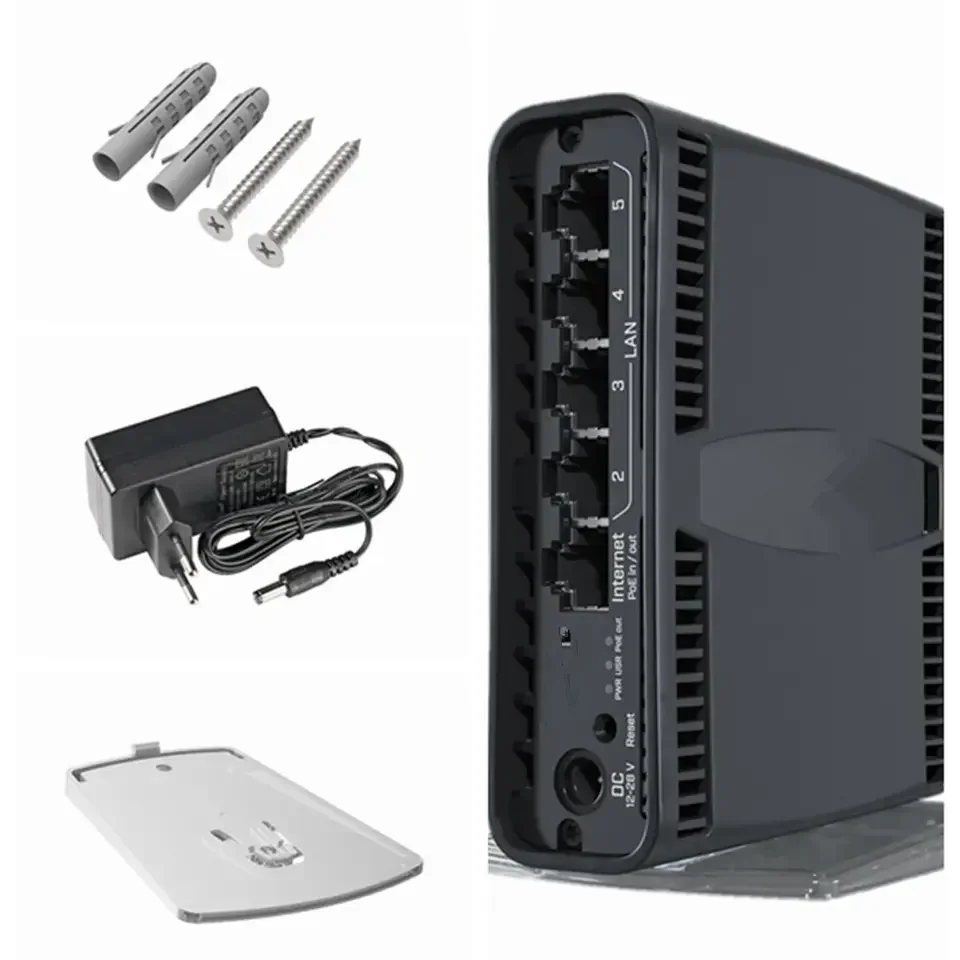 Hot Sale C52iG-5HaxD2HaxD-TC 2.4/5GHz hAP ax2 4/4.5dBi US hAP ax2 C52iG Internet Switch