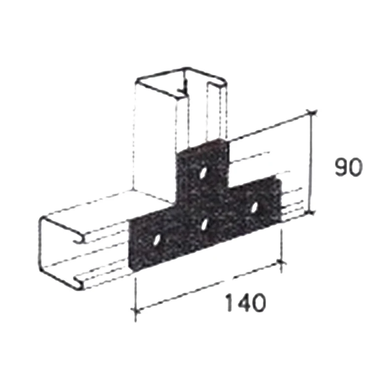 Custom made stainless steel plate bending sheet fixed plate metal angle plate corner brace flat T shape bracket