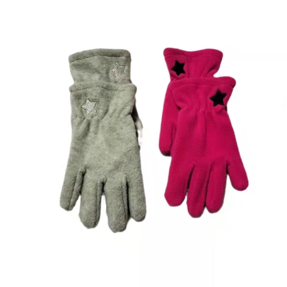 Low price promotion polar fleece filmy polar fleece Winter Colorful gloves keep warm