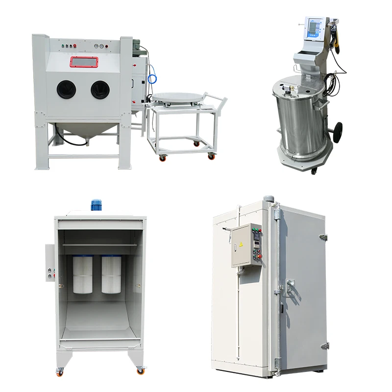 Wholesale Small Batch Powder Coating System With Sandblasting Machine For Sales