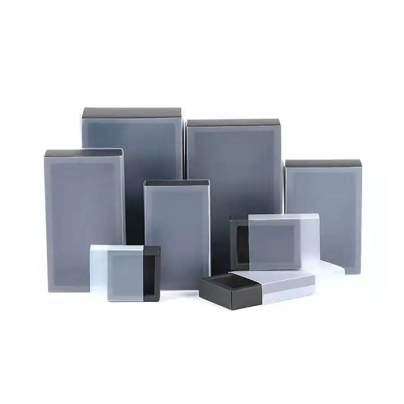 Custom Sliding Paper Box Bands Full Color Printed Logo Spot UV Cardboard Packaging Sleeves for book cd dvd