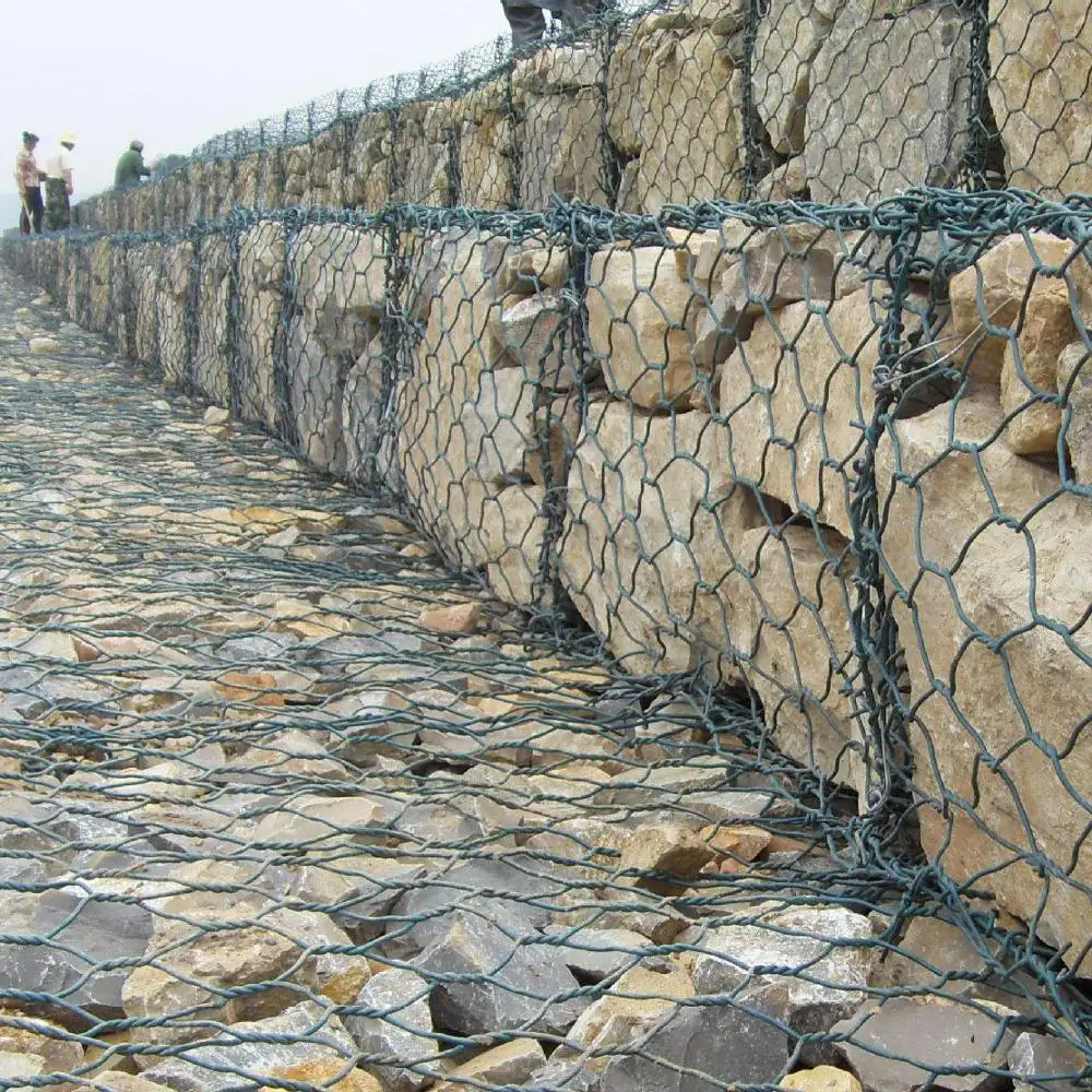 galvanized PVC coated Gabion baskets