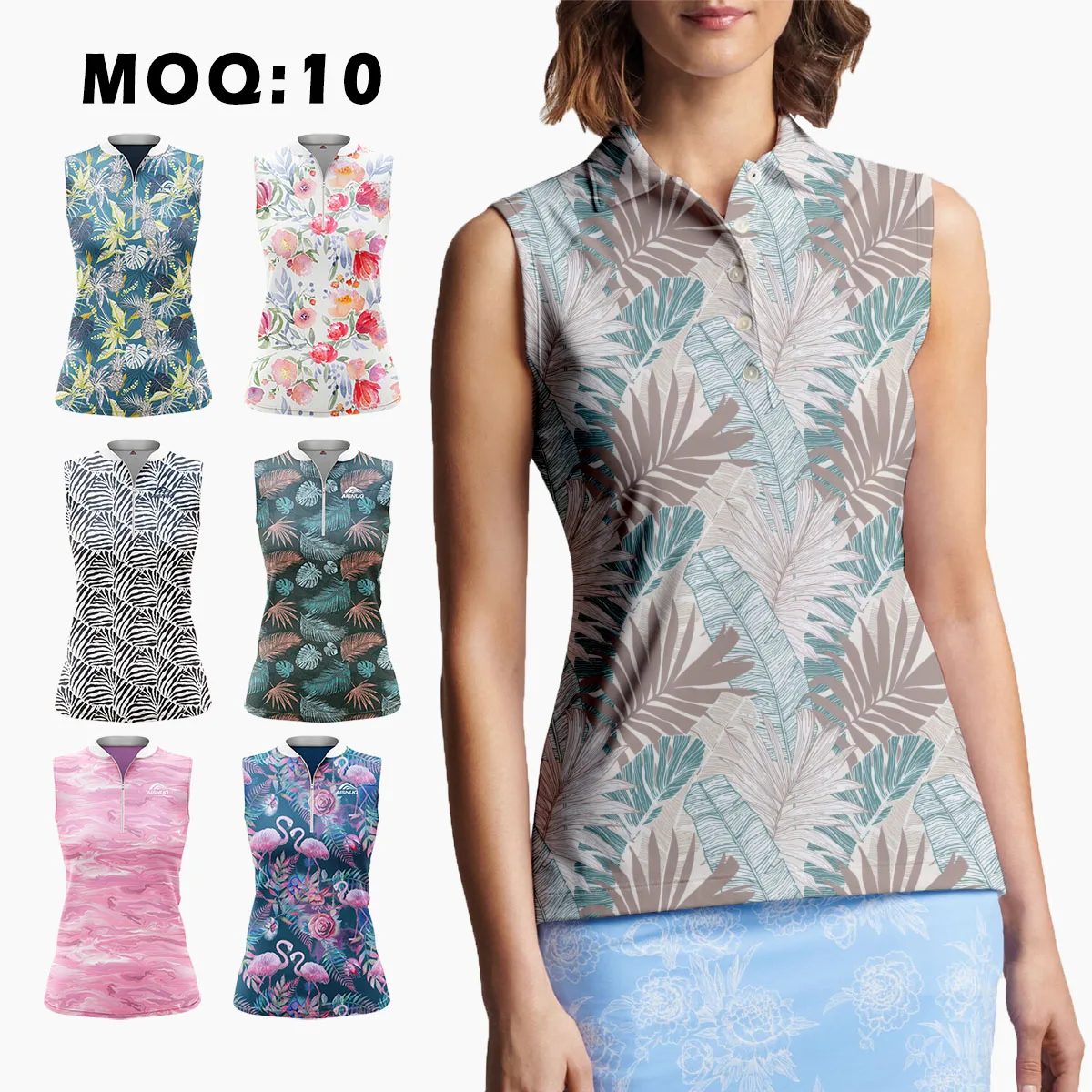 embroidery t shirt uniform sublimation ladies crop mens womens top polyester sleeveless golf polo shirt