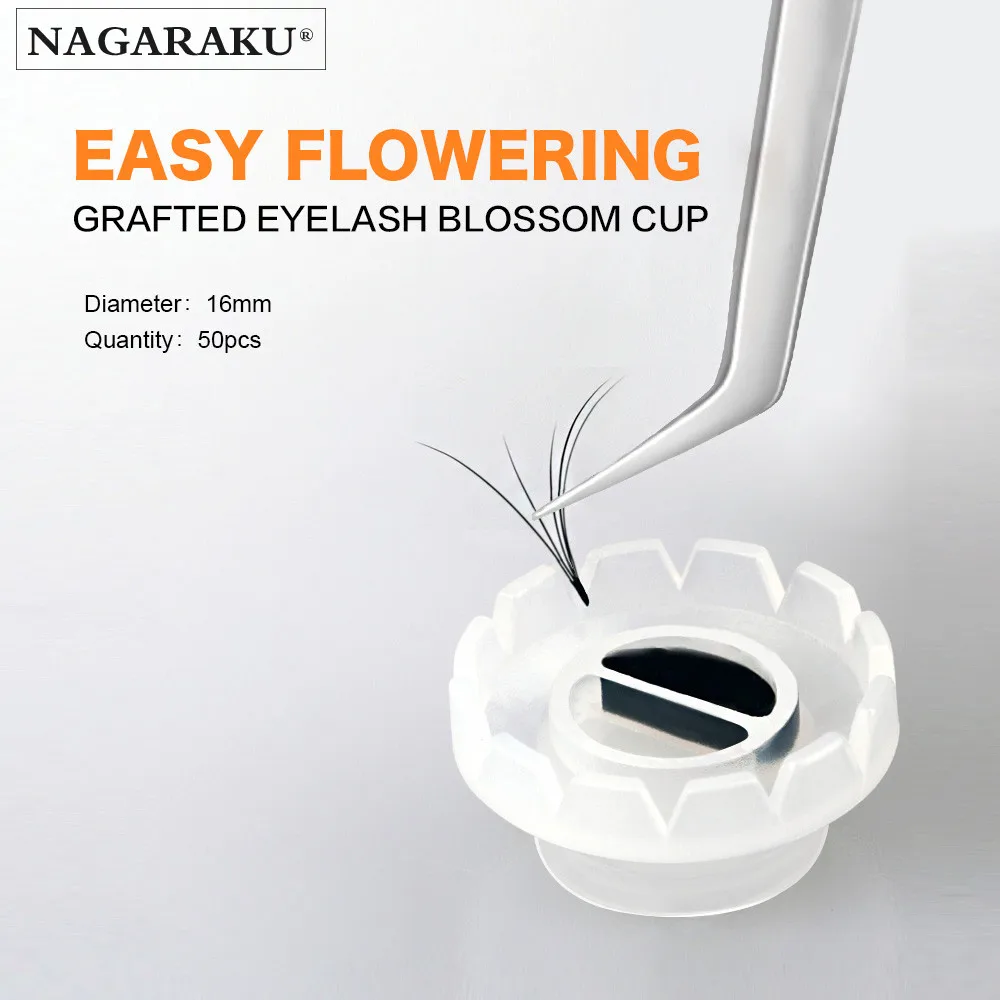 NAGARAKU Eyelashes Cilios Holder Make Up Tools Fans Lashes Glue Holder Eyelash Glue Blossom Holder Russian Volume Eyelash