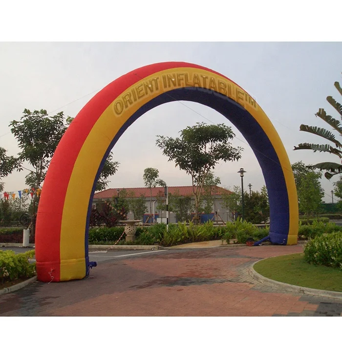 Orient Inflatables custom event Inflatable rainbow arch attraction marketing air rainbow arch for sale