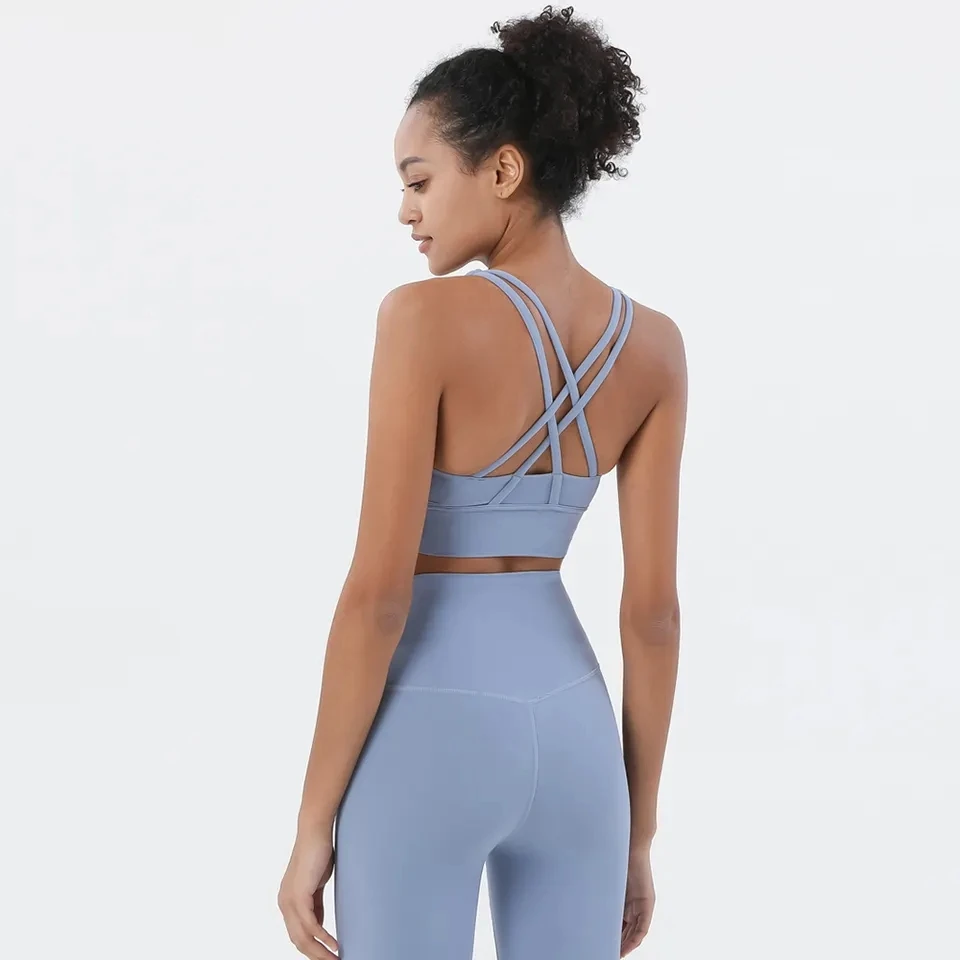 Новое поступление Женская быстросохнущая одежда для йоги и фитнеса без T-образной линии наборы тренировок в тренажерном зале
