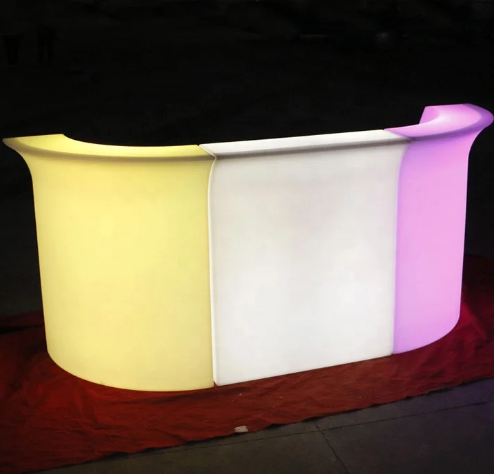 Wholesale nightclub furniture round bar counter /outdoor tiki bars/Glowing bar table stools