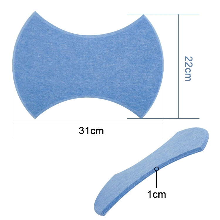 
Custom Irregular Notice Felt Pin Board Wall Mounted Colorful Fabric Tile Board-Self Adhesive 