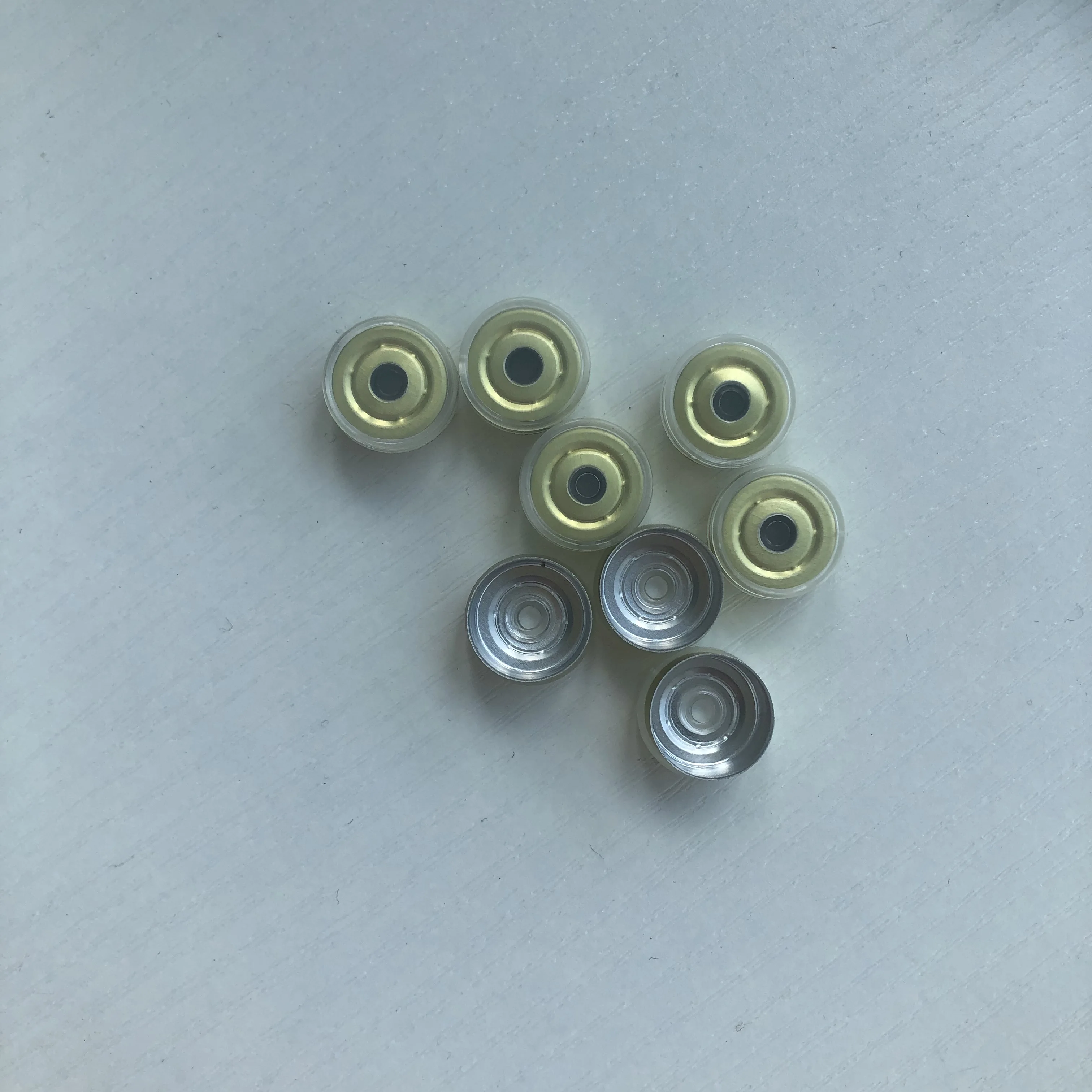 Vial packaging aluminum plastic caps 2ml 13mm gold color vial package caps