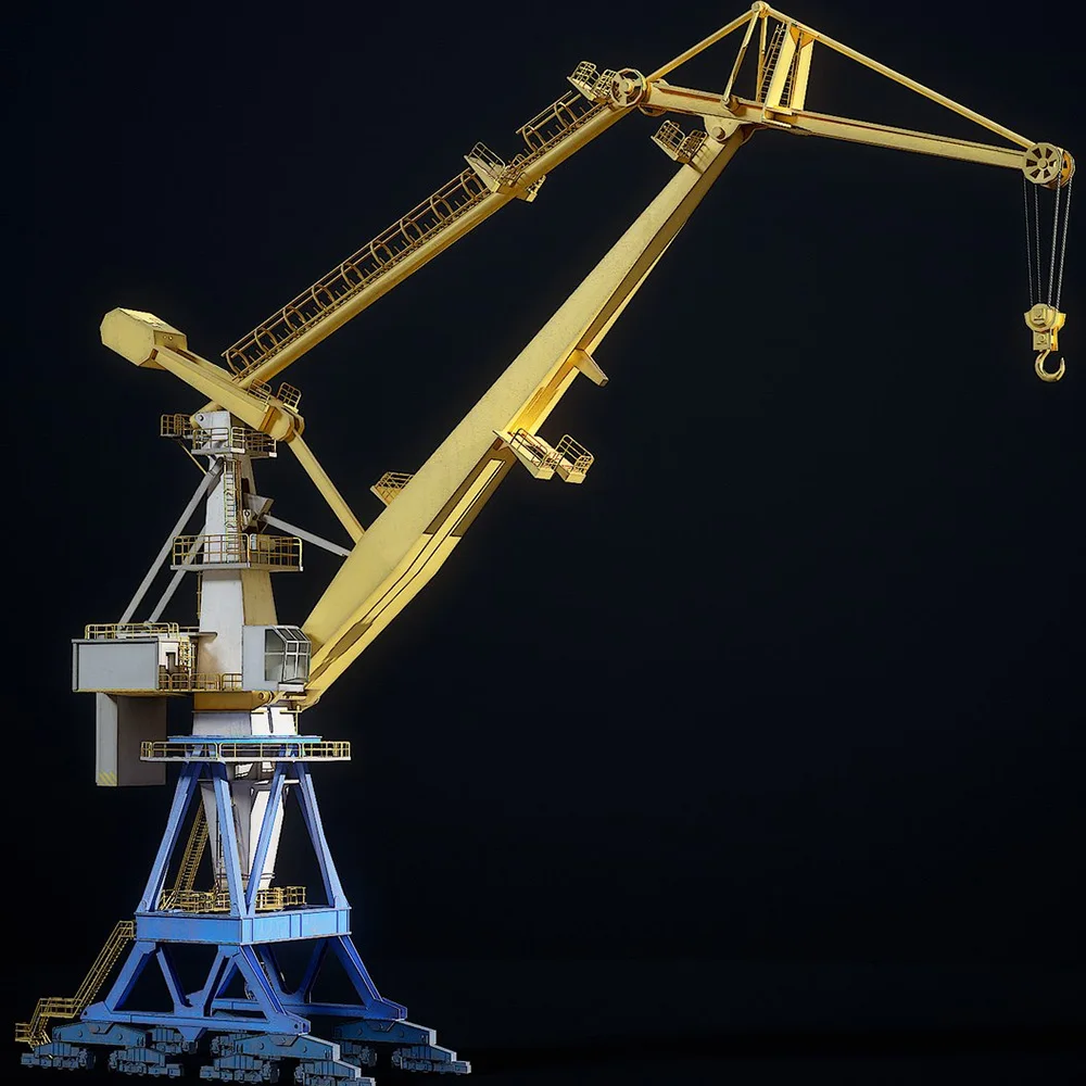 100T Mobile Harbour Portal Crane for Construction Gear Core Components