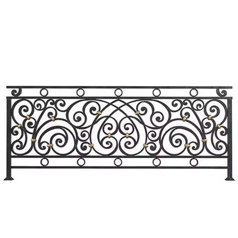 Outdoor galvanized mild steel iron balustrades with special designs/ balcony aluminum / external carbon steel railings