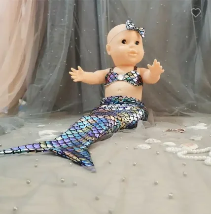Mermaid Shape Photography Costume Newborn Baby Photography Props Outfits