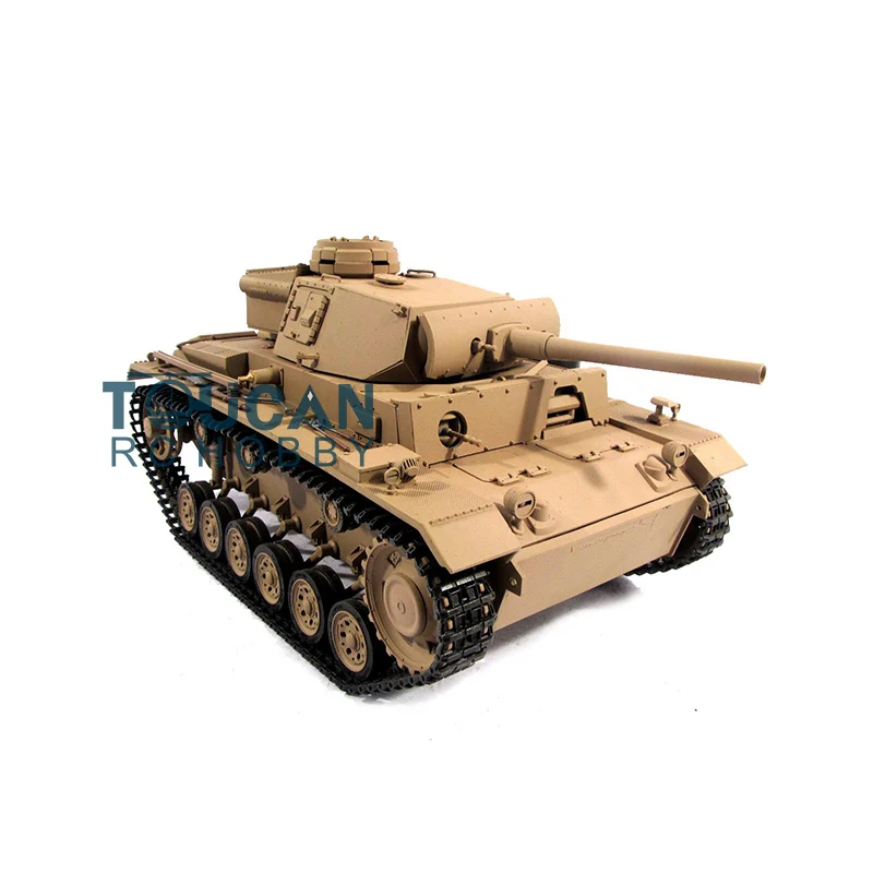 Mato KIT RC Tank 100% Metal 1/16 Scale Yellow German Panzer III Infrared Battle with Servo 1223 Rc Toys