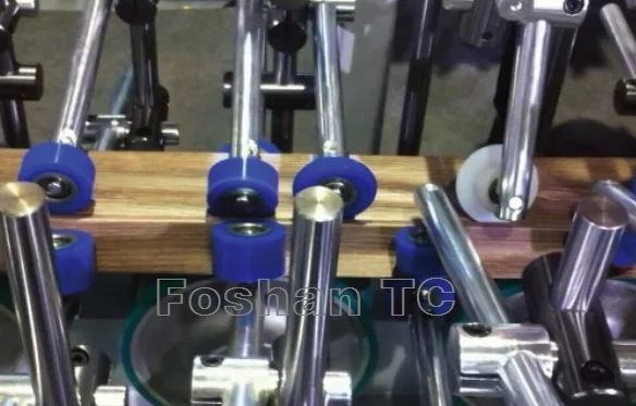 TCB-450 IIA  cold glue  profile wood wrapping  laminating machines for door/photo/ frames